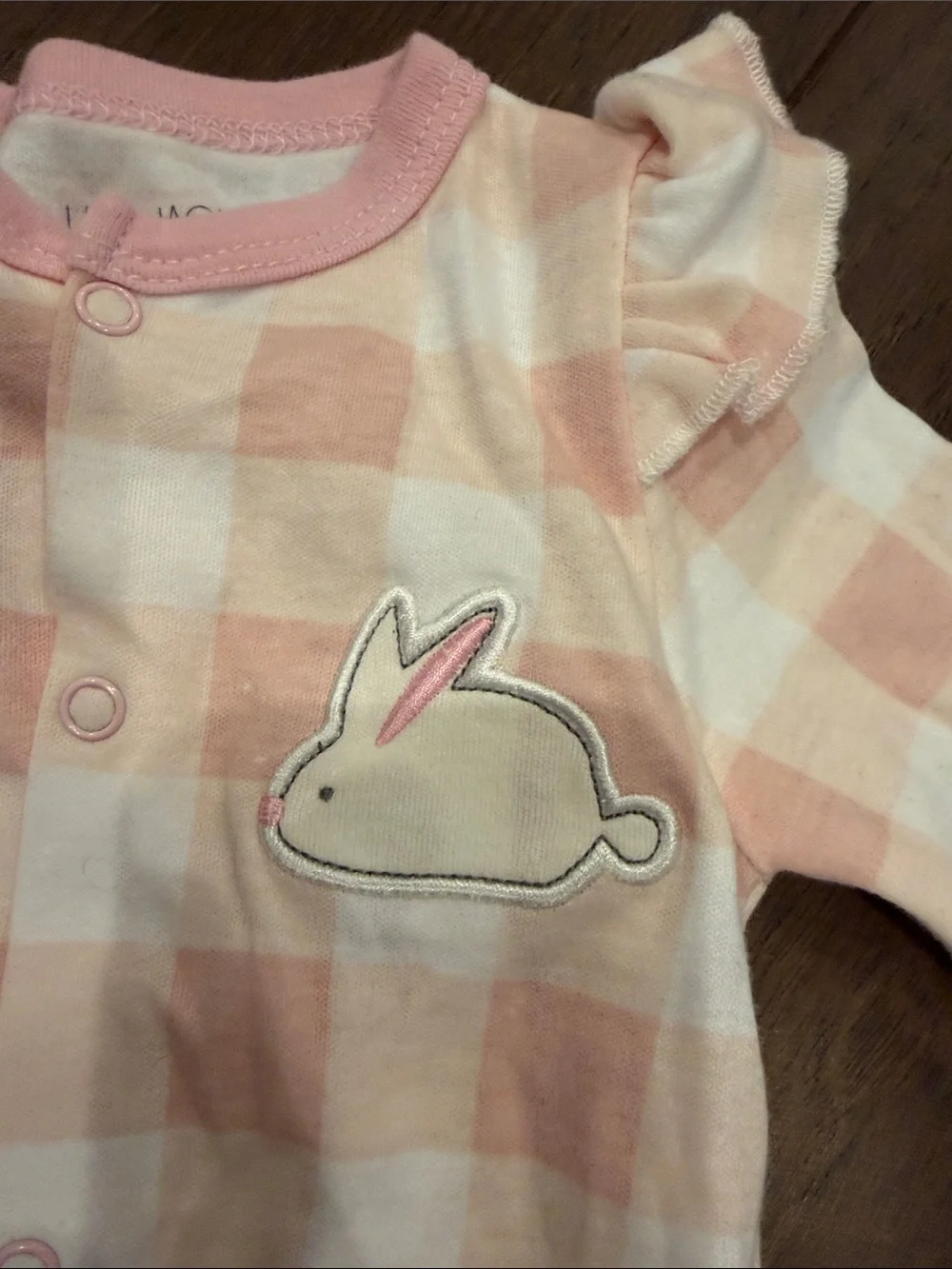 Lila & Jack Pink Gingham Baby One-Piece Size 3-6 Months - C39-142